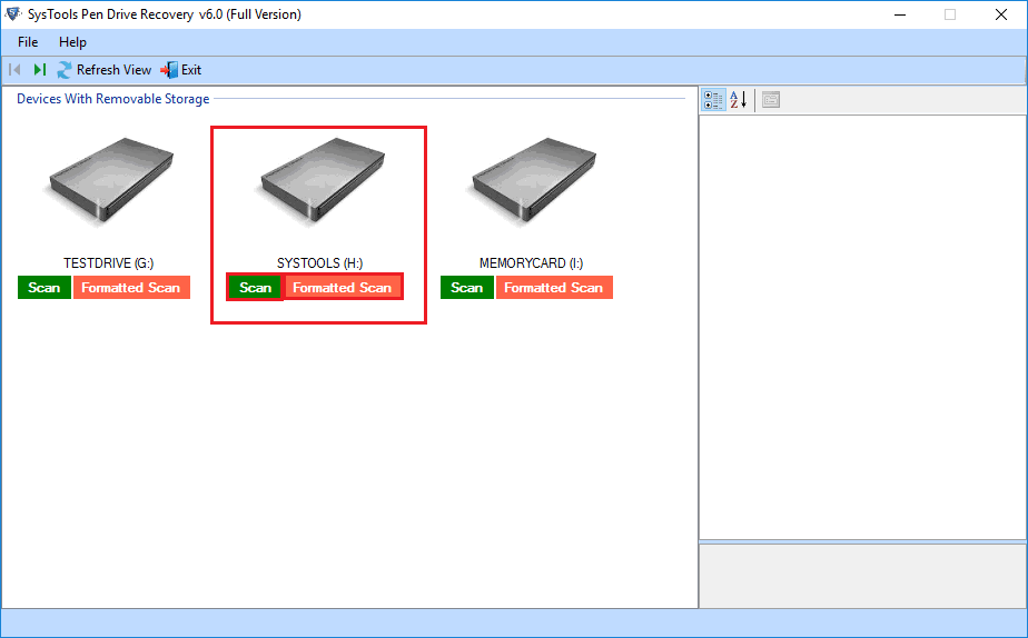 available partitions